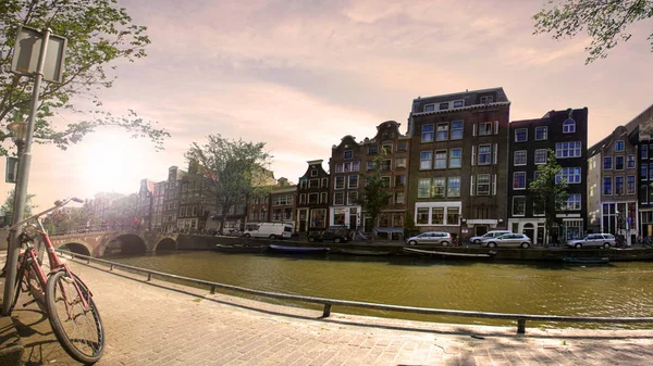 Hollanda Amsterdam Merkezi Güzel Görünüm — Stok fotoğraf