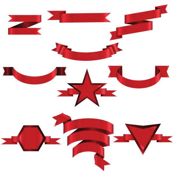 RED Ribbon Set In Isolated For Celebration And Winner Award Banner White Background, Vector Illustration - Stock Image - Everypixel RED Ribbon Set In Isolated For Celebration And Winner Award Banner White Background, Vector Illustration - Stock Image - Everypixel