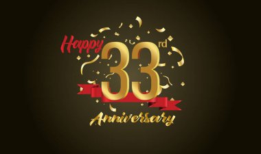 Yıldönümü kutlaması geçmişi. 33. parça altınla ve altın yıldönümü kutlamalarıyla.