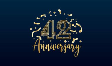 Yıldönümü kutlaması geçmişi. 42. parça altın ve altın yıldönümü kutlamalarıyla.