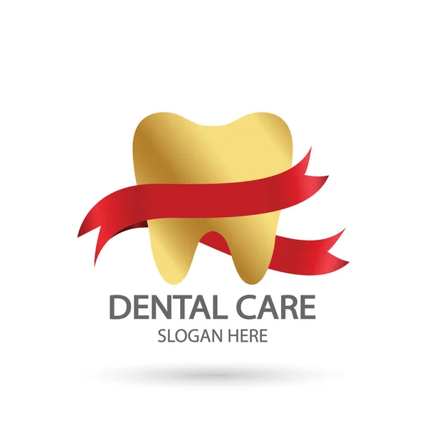 Dental Clinic Logo Tooth Vector Template Oral Care Dental Clinic — Stock Vector