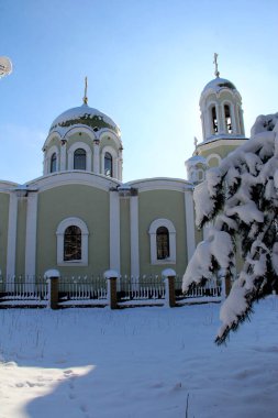 Winter St Serafim Church in the city of Donetsk