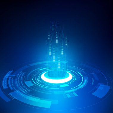 vektör soyut gelecek teknolojisi, elektrik paneli arka planı