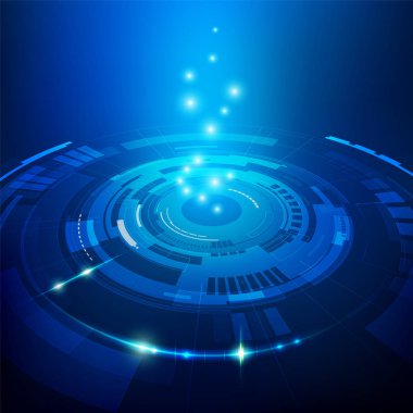 Soyut geleceksel arkaplan vektörü