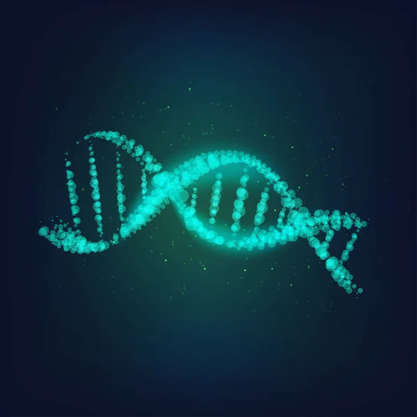 Símbolo Adn Apariencia Tecnológica Antecedentes Científicos — Vector de stock