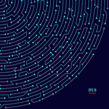 soyut gelecek arkaplan, dijital teknoloji elektronik labirent arkaplanı