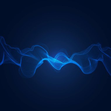 soyut mavi dijital frekans eşitleyici, ses dalgası desen elementi