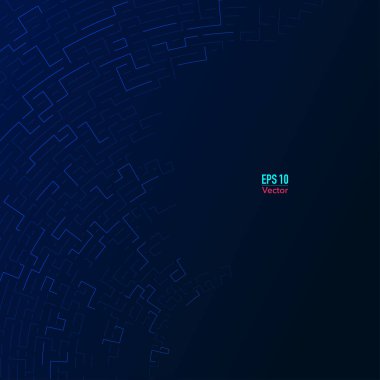 Dekorasyon veya arka plan için soyut teknoloji elektronik elementleri