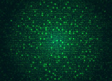 Gelecekçi biçim arkaplanındaki programlama kodu