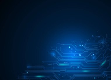 Gelecekçi arkaplan için elektronik tema grafiği