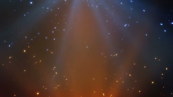 Siyah Bir Arkaplanda Parçacık Işık Konsepti Tasarımı Görüntü — Stok video
