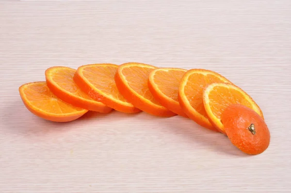Nahaufnahme Foto von saftigen frischen Orangen — Stockfoto