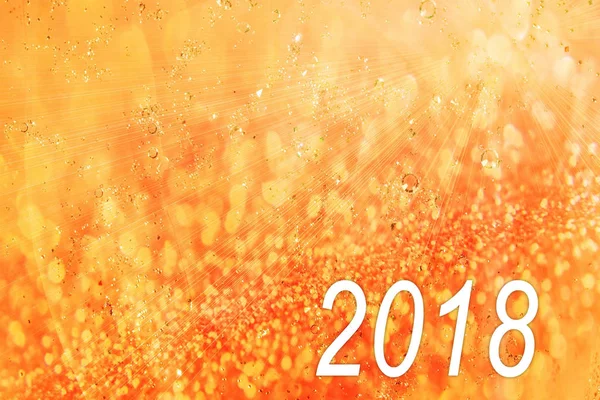 Schnee Neujahr 2018 erzeugt Hires Textur oder Hintergrund. — Stockfoto