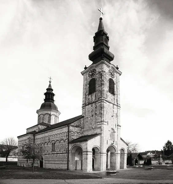 Az Áldottak Születésének Temploma. Sremska Kamenica.Szerbia. — Stock Fotó