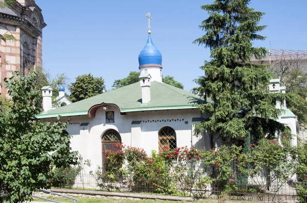 Ruský kostel Nejsvětější Trojice v Bělehradě.. — Stock fotografie