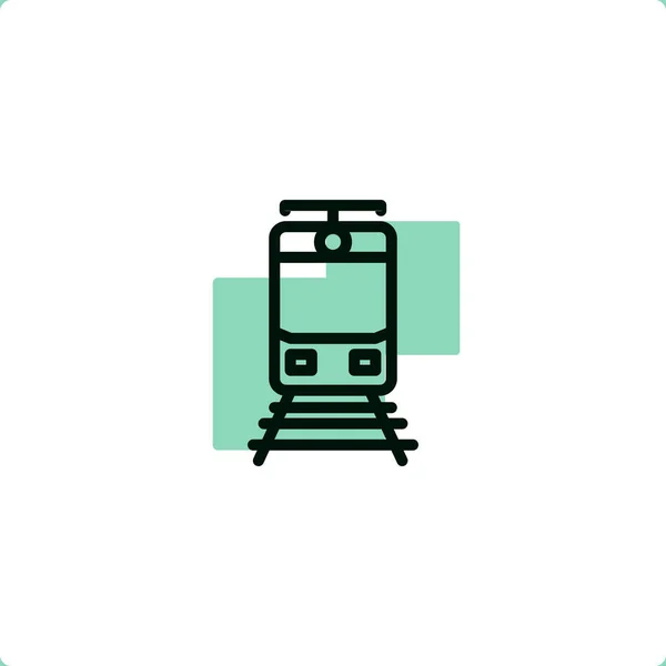 Icona del treno per mobile e web design . — Vettoriale Stock