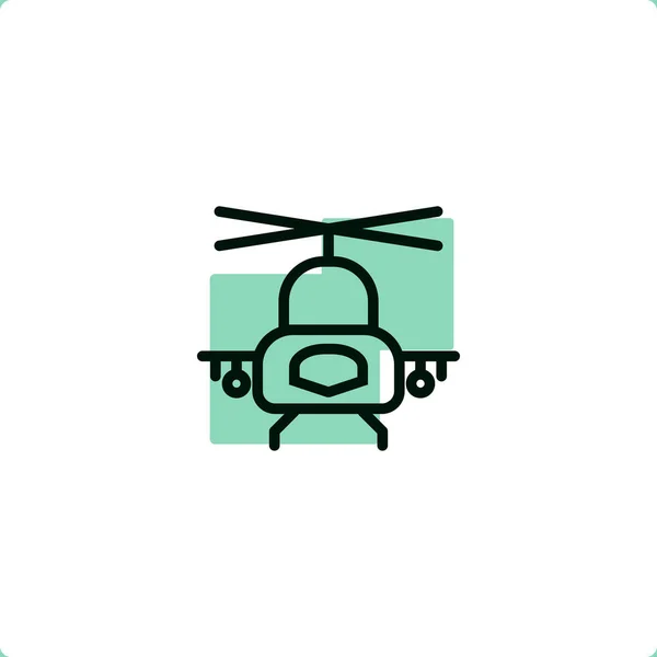 Apache helicopter Icon for mobile and web design. — Stock Vector