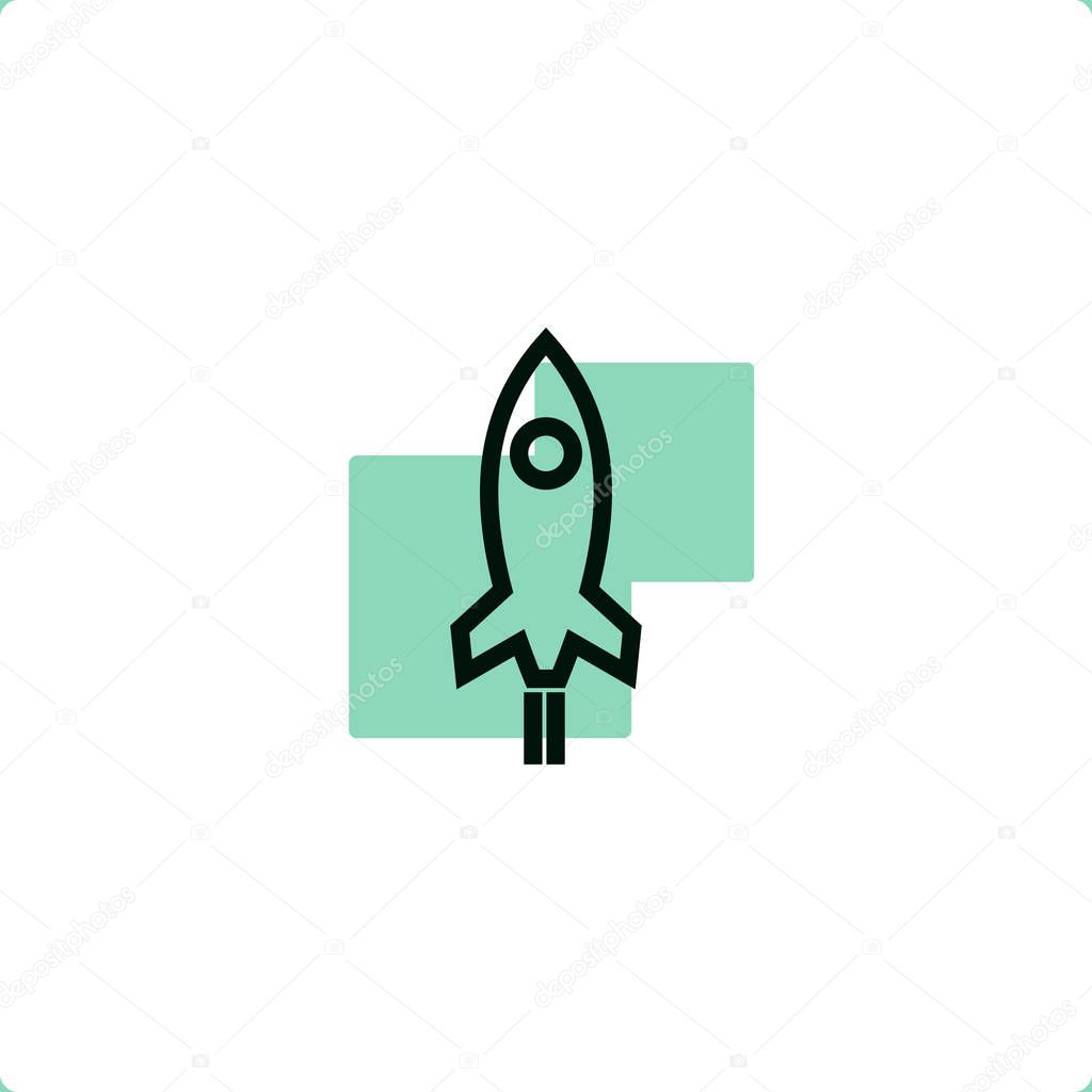 Start up icon for mobile and web design.