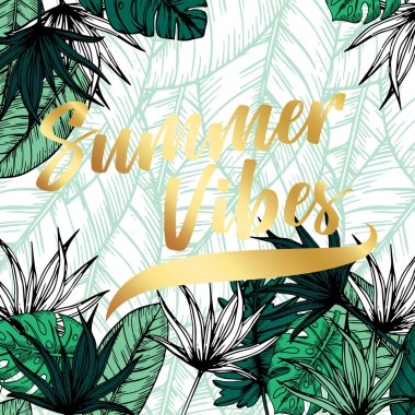 Yaz Titreşimleri Vektör Grafik Arkaplanı