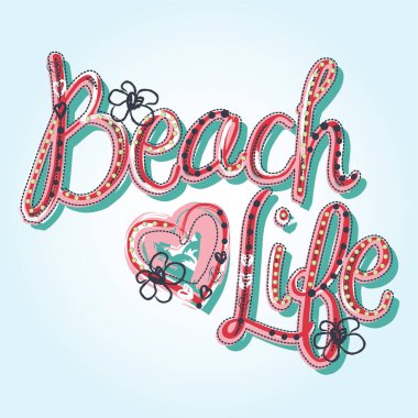 Plaj Hayatı Yazdırma Sanatı