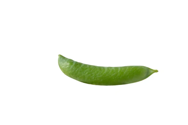 Young Raw Peas Isolated White Background — Stock Photo, Image