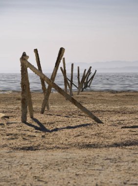 Salton Denizi 'ndeki Eski İskele Postaları