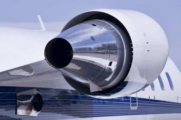 Engine on Personal Jet — Stock Photo, Image