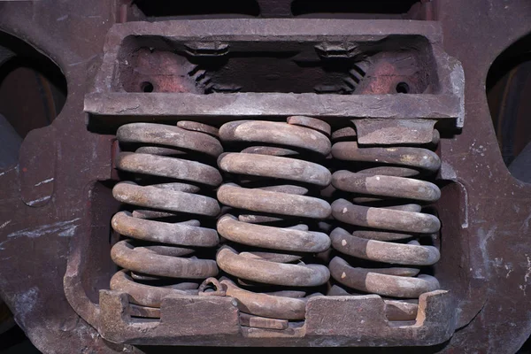 Springs on Train Car Undercarriage