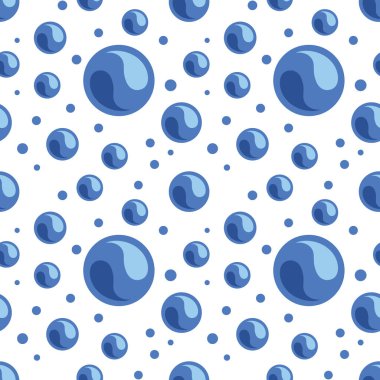 Kusursuz desen. Mavi kabarcıklar.