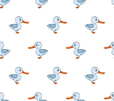 Mavi ördekler ile vektörsüz desen