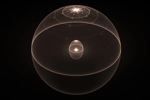 Bej renkli şeffaf topun