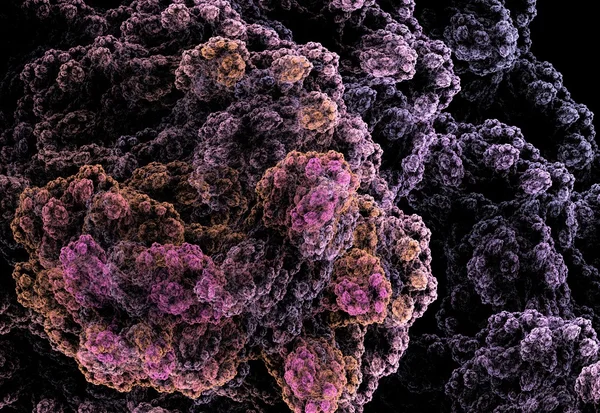 renkli yün lifleri mikroskop altında