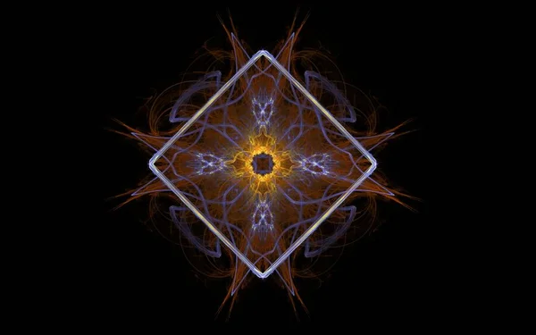 Sarı renk soyut işareti kahverengi