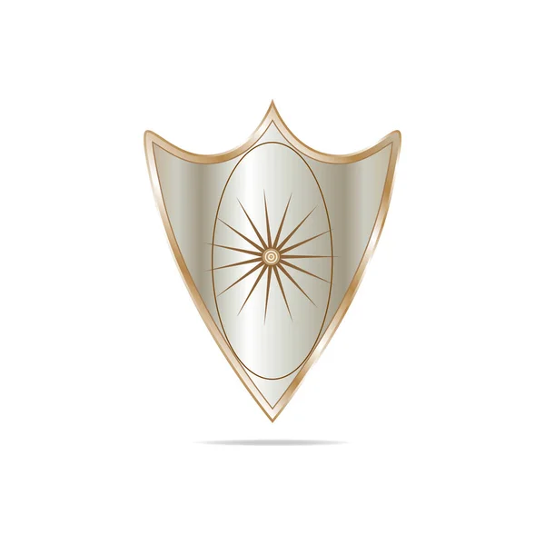 Soyut bir amblemi ile dar kum kalkan