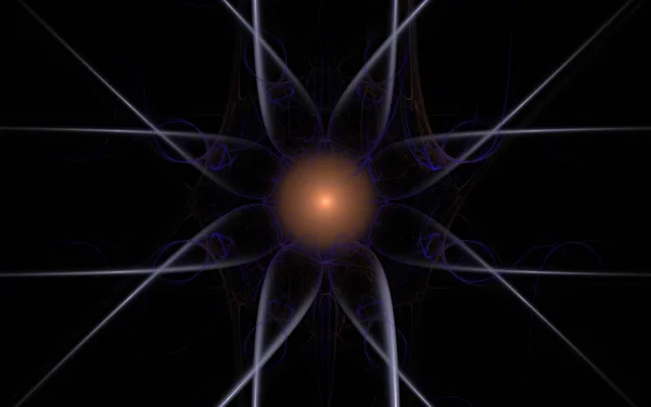 Dijital olarak oluşturulan görüntü renkli fraktal yapılan