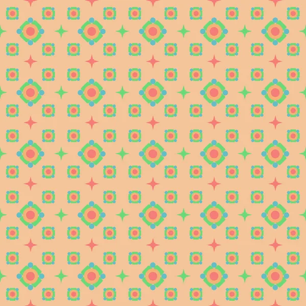Seamless pattern on a beige background — Stock Vector