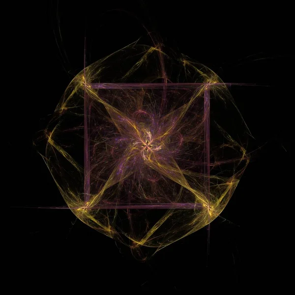 Dijital olarak oluşturulan görüntü renkli fraktal yapılan