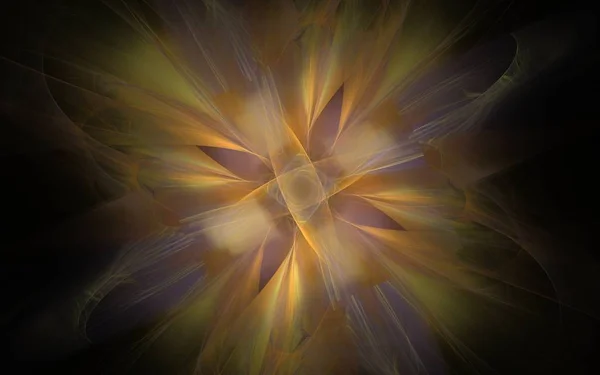 Digitaal gegenereerde afbeelding gemaakt van kleurrijke fractal — Stockfoto