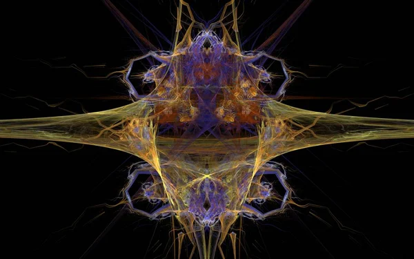 Digitalmente gerada imagem feita de fractal colorido — Fotografia de Stock