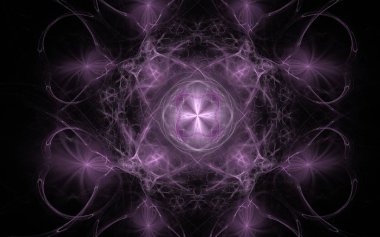 Dijital olarak oluşturulan görüntü renkli fraktal yapılan