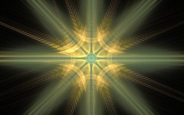 Dijital olarak oluşturulan görüntü renkli fraktal yapılan