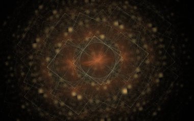 Dijital olarak oluşturulan görüntü renkli fraktal yapılan