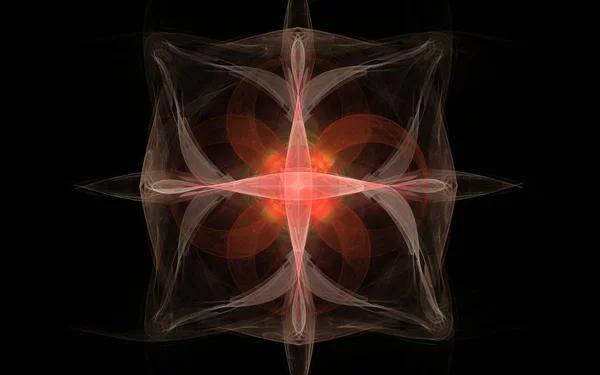 Dijital olarak oluşturulan görüntü renkli fraktal yapılan