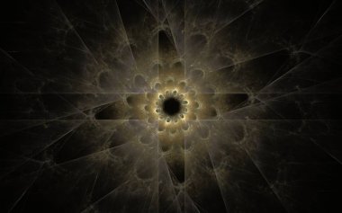 Dijital olarak oluşturulan görüntü renkli fraktal yapılan