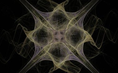 Dijital olarak oluşturulan görüntü renkli fraktal yapılan