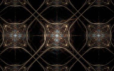 Dijital olarak oluşturulan görüntü renkli fraktal yapılan