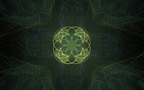 Dijital olarak oluşturulan görüntü renkli fraktal yapılan