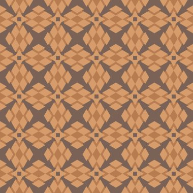 vektör illüstrasyon soyut süsleme kahverengi koyu gri arka plan tondan eşkenar üçgen