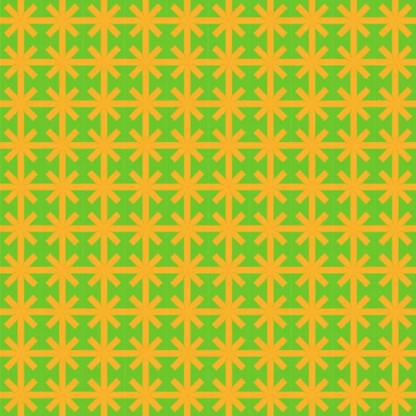 Ilustração vetorial sem emenda abstrato fundo imagem de arco geométrico amarelo sobre um fundo verde — Vetor de Stock