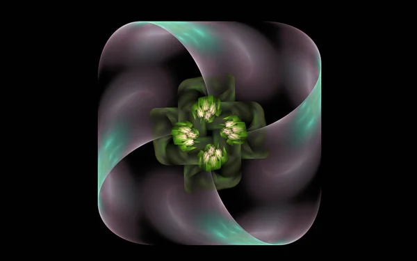 Imagen generada digital en forma de formas geométricas abstractas de varios tonos y colores para su uso en diseño web y gráficos por computadora — Foto de Stock